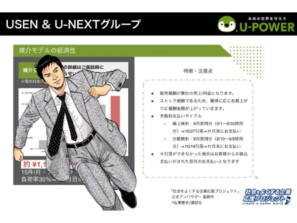 【U-POWER】高圧電力販売代理店募集のキャッチ画像（4）