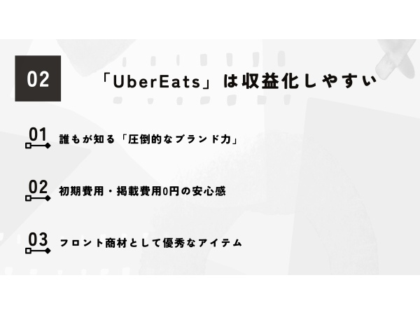 Uber Eatsの導入支援代理店ビジネスのキャッチ画像（4）