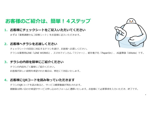 LINE WORKSコネクトクラブのお客様紹介プログラムのキャッチ画像（4）