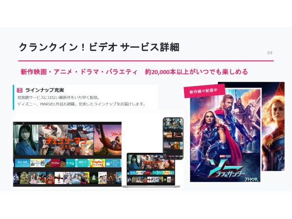 動画配信サービス「クランクイン！ビデオ」の導入パートナー募集のキャッチ画像（2）