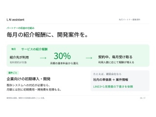 お仕事が楽になるAI秘書「L AI assistant」の代理店募集 4